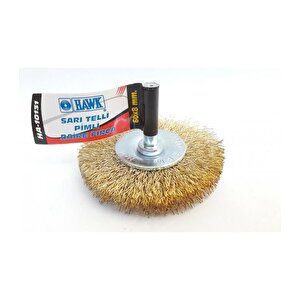 Hawk Ha10131 Pimli Sarı Tel Daire Fırça 60x8 Mm