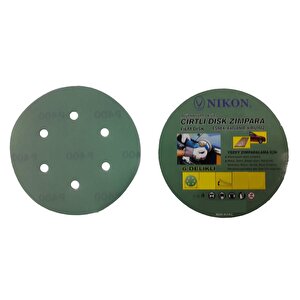Nikon 52047 Kırılmaz Yeşil Cırt Zımpara 150x100 Kum 6 Delikli