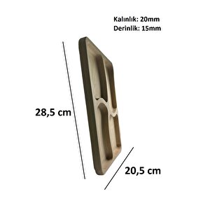 Ahşap Bölmeli Kahvaltılık Çerezlik