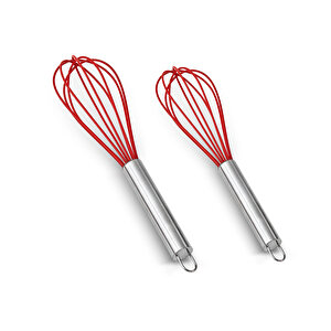 Dailytools Silikon Çırpıcı Set Kırmızı 2 Parça Ar261125