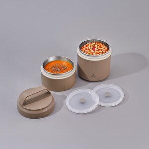 Bento Lunch Box Yemek Termosu Katlı Haki 1200 Ml Ar262276