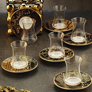 1453 Kariye Gold 12 Parça 6 Kişilik Çay Seti 110 Ml Ar211445