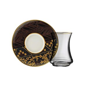 1453 Kariye Gold 12 Parça 6 Kişilik Çay Seti 110 Ml Ar211445