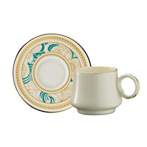 Sandro Moreno 1453 Şal Yüzük Gold 12 Parça 6 Kişilik Kahve Fincan Takım 90 Ml Ar211728