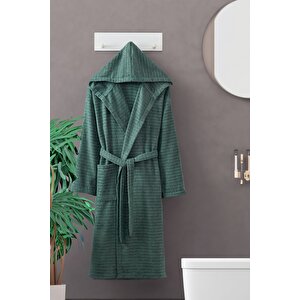 Pamuklu Kapüşonlu Bornoz (unisex Bornoz) S/M