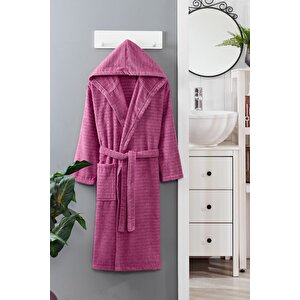 Pamuklu Kapüşonlu Bornoz (unisex Bornoz) S/M