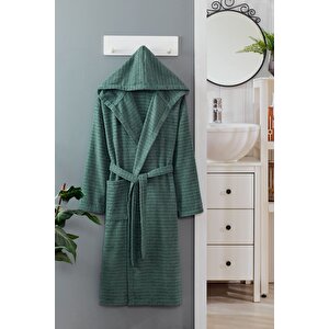 Pamuklu Kapüşonlu Bornoz (unisex Bornoz) 2XL