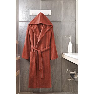 Pamuklu Kapüşonlu Bornoz (unisex Bornoz) S/M