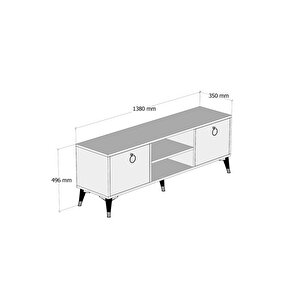 Mobilya 138 Cm Tv Ünitesi Çam-beyaz