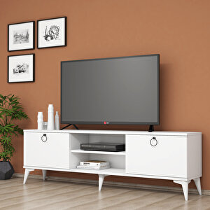 Mobilya 160 cm Tv Ünitesi Full Beyaz