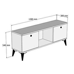Ferniso Mobilya 120 Cm Tv Ünitesi Beyaz