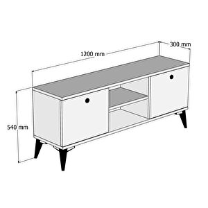 Ferniso Mobilya 120 cm TV Ünitesi Dut