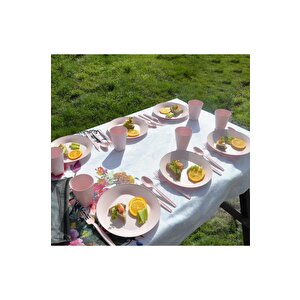 Çantalı Piknik Seti Pembe 30 Parça