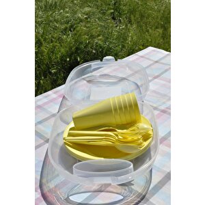 32 Parça Eko Piknik Seti (sarı)