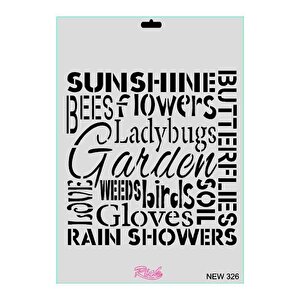 Rich New Seri N-326 Stencil 35x25 Cm