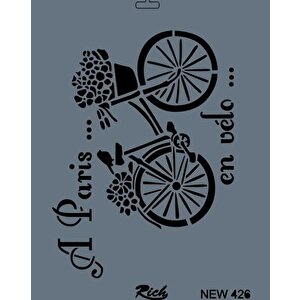 Rich New Seri N-426 Stencil 35x25 Cm