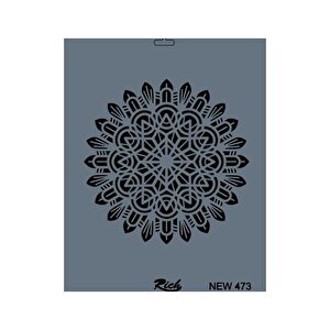 Rich New Seri N-473 Stencil 35x25 Cm
