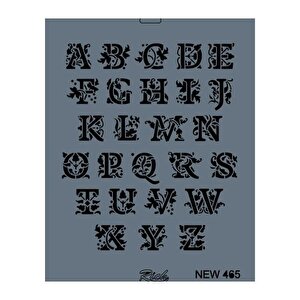 Rich New Seri N-465 Stencil 35x25 Cm