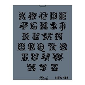 Rich New Seri N-465 Stencil 35x25 Cm