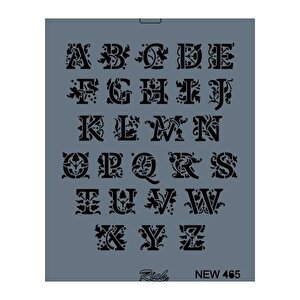 Rich New Seri N-465 Stencil 35x25 Cm
