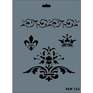 Rich New Seri N-134 Stencil 35x25 Cm