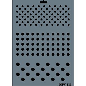 Rich New Seri N-111 Stencil 35x25 Cm