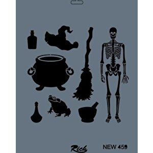 Rich New Seri N-459 Stencil 35x25 Cm