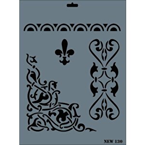 Rich New Seri N-130 Stencil 35x25 Cm