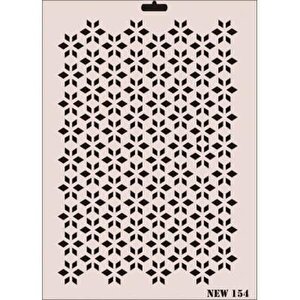 Rich New Seri N-154 Stencil 35x25 Cm