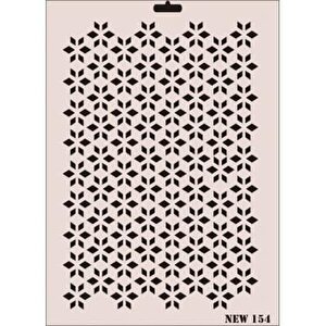 Rich New Seri N-154 Stencil 35x25 Cm