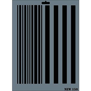 Rich New Seri N-150 Stencil 35x25 Cm