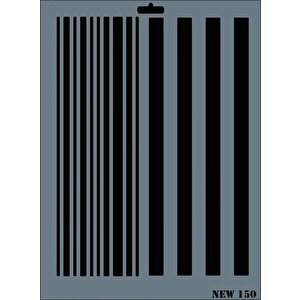 Rich New Seri N-150 Stencil 35x25 Cm