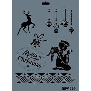 Rich New Seri N-220 Stencil 35x25 Cm