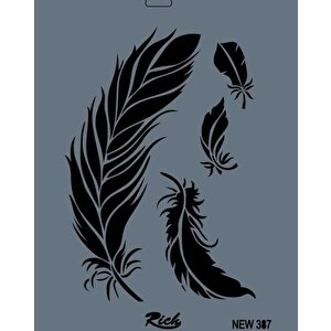 Rich New Seri N-387 Stencil 35x25 Cm