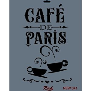 Rich New Seri N-341 Stencil 35x25 Cm