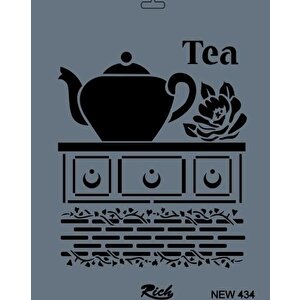 Rich New Seri N-434 Stencil 35x25 Cm