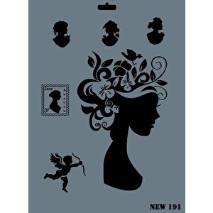 Rich New Seri N-191 Stencil 35x25 Cm