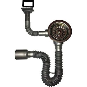 Çöpmak Kapalı Taşmalı Körüklü Evye Sifonu 50 Mm