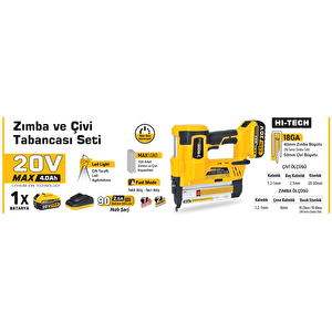 Sgs 5165 Akülü Zımba Ve Çivi Çakma Tabanca Makinası 20 Volt