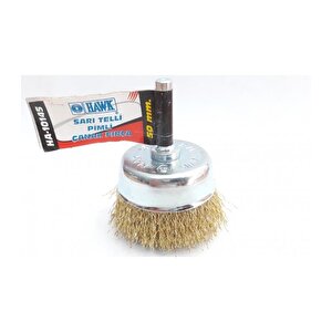 Hawk Ha10145 Pimli Sarı Tel Çanak Fırça 50 Mm