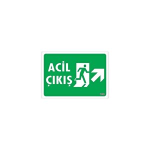 Acil Çıkış Uyarı Levhası 17,5x25 Kod: 946