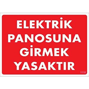 Elektrik Panosu Levhası 25x35 Kod:1118