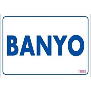 Banyo Uyarı Levhası 17,5x25 Kod:1688