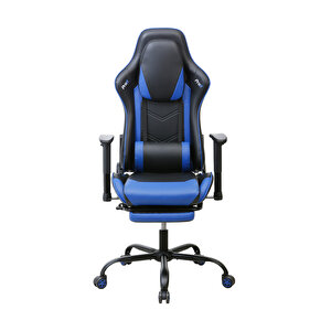 Adore Gaming Prox Oyuncu Koltuğu Siyah / Mavi S.deri 71x77,5-126x136 Cm