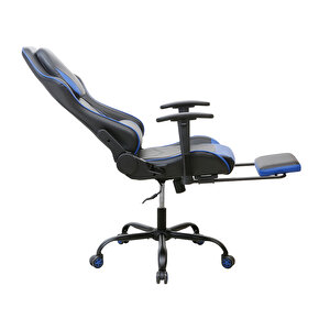 Adore Gaming Prox Oyuncu Koltuğu Siyah / Mavi S.deri 71x77,5-126x136 Cm