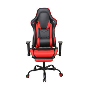 Adore Gaming Prox Oyuncu Koltuğu Siyah / Kırmızı S.deri 71x77,5-126x136 Cm