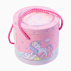Unicorn Askılı Ve Kilitli Metal Kumbara, Pembe, 13x12 Pembe