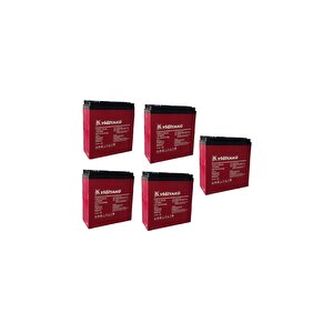Yiğit 24ah 12v Dik Akü 2025 Üretim 5'li Set Akü Ebatlari: 169x179x78mm