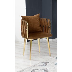 Sarmaşık Çay Seti Takımı Koltuk Takımı Oturma Odası Kafe Antre Hol Ofis 2+1+1 Gold Metal Gri