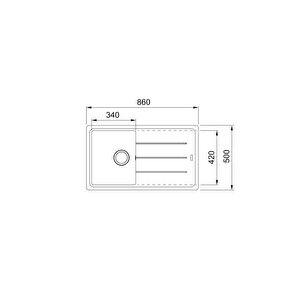 FRANKE BASİS BFG 611-86 STONE GREY GRANİT EVİYE - ACTIVE PLUS DOCCIA 2.0 STONE GREY ARMATÜR